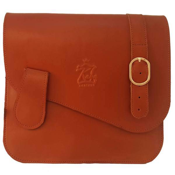 کیف تمام چرم دوشی اسپورت کایا چرم تبریز مدل سوسن کدK118، Kaya Leather Tabriz K118 Sosan Natural Leather sport bag