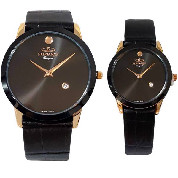 ساعت ست مردانه و زنانه الگانس رویال مدلER3060-Black-Gold، Elegance Royal ER3060-Black-Gold Watch set