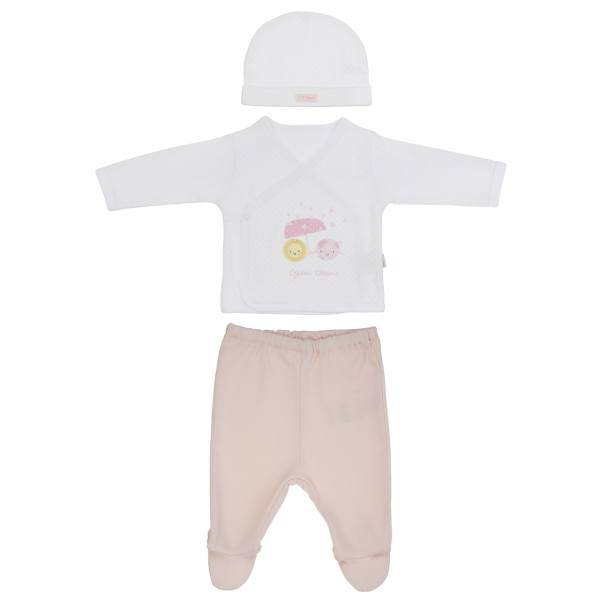 ست لباس نوزادی ارگانیک کیتی کیت مدل 15942P، KitiKate 15942P Organic Baby Clothes Set