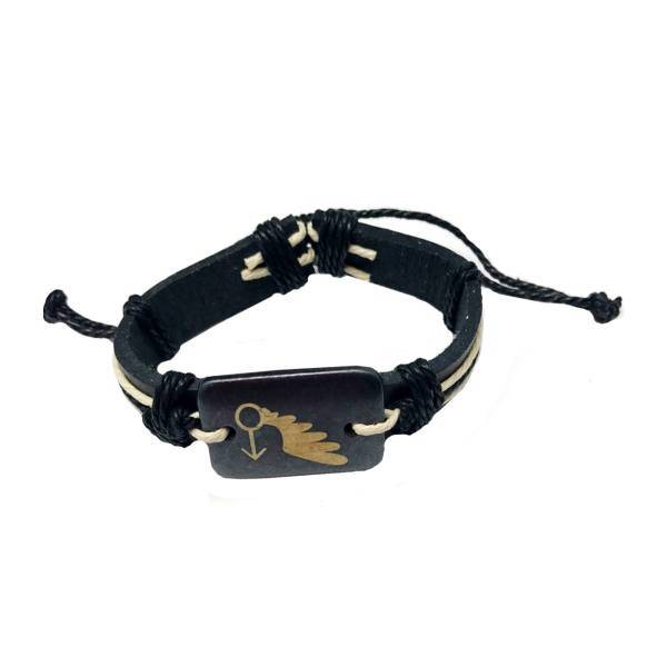 دستبند چرمی الفین مدل el02038، Elfin el02038 Leather Bracelet