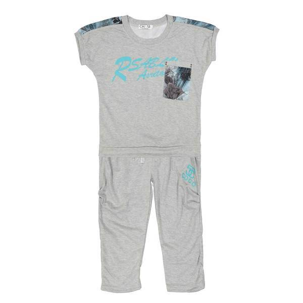 ست تی شرت و شلوارک زنانه مزون الیها مدل 108، Mezon Eliha 106 T-Shirt And Short Pants For Women
