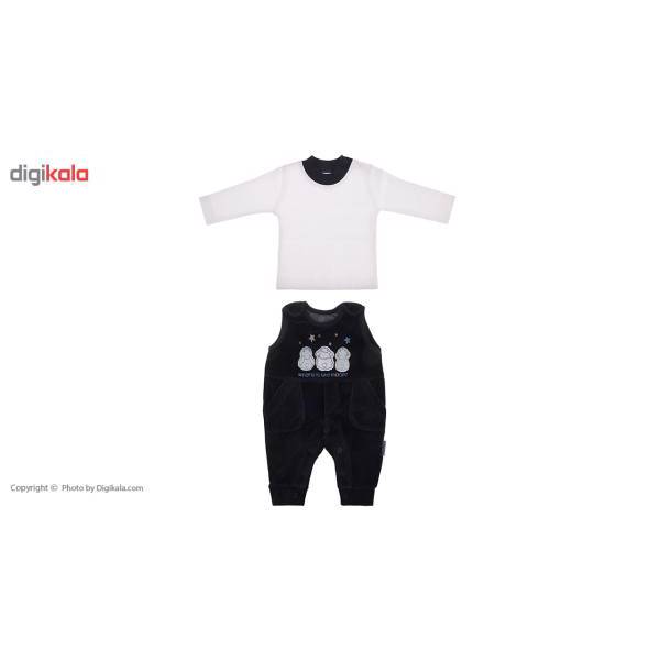 ست لباس پسرانه آدمک مدل 3135001N، Adamak 3135001N Baby Boy Clothing Set