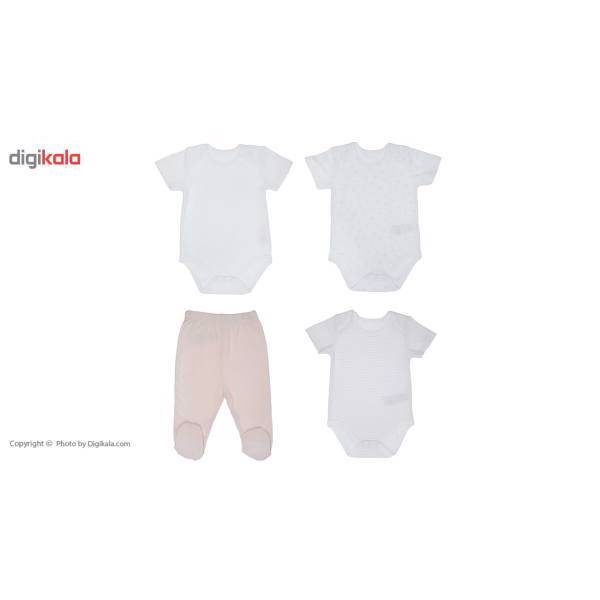 ست لباس نوزادی ارگانیک کیتی کیت مدل 10732P، KitiKate 10732P Organic Baby Clothes Set