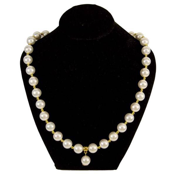 گردنبند مروارید و حدید مانچو مدل sf511، Hamed Gallery SF511 Pearl Necklaces