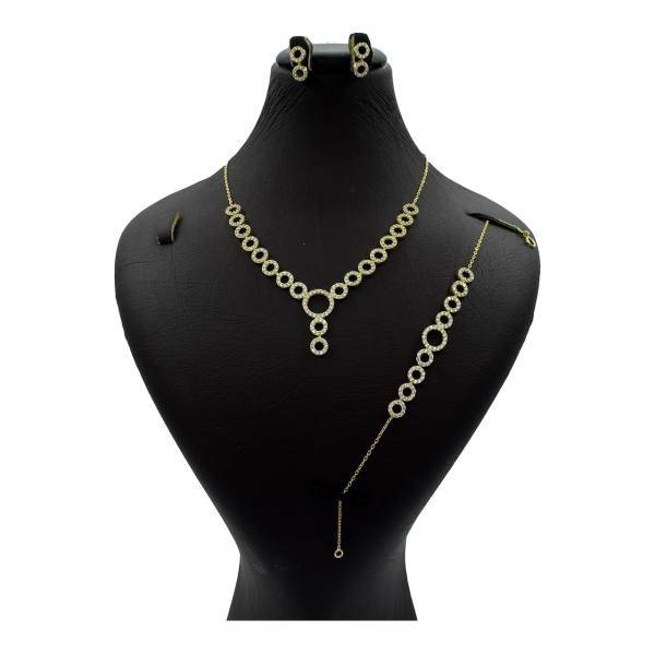 ست کامل طلا 18 عیار جواهری سون مدل 1895، Seven Jewelry C1895 Complete Set