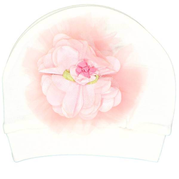 کلاه نوزادی ادابیبی مدل Pink Flowers، Eda Baby Pink Flowers Baby Hat