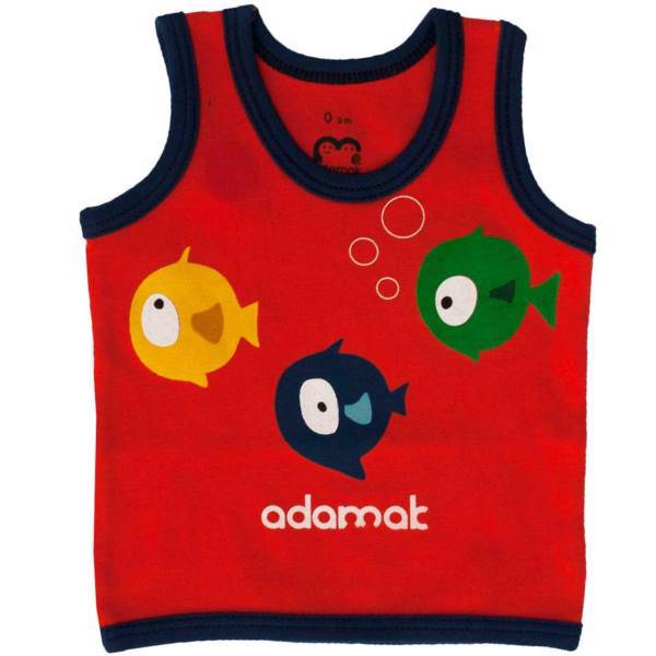 زیرپوش رکابی نوزادی آدمک مدل Fish، Adamak Fish Baby Singlet