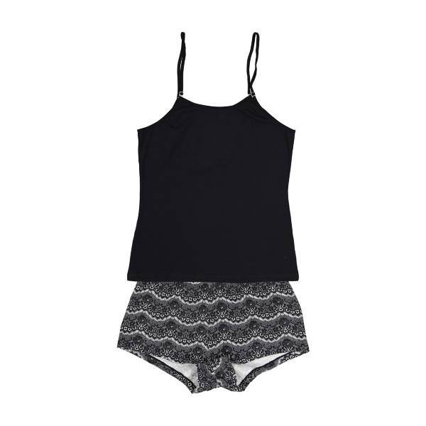 تاپ و شلوارک زنانه پی جامه مدل 132، Pijame 132 Shorts And Top For Women