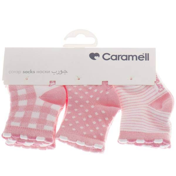 جوراب کارامل مدل 1243-FP بسته 3 عددی، Caramell 1243-FP Socks Pack of 3