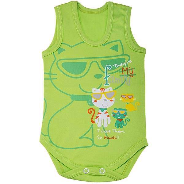 زیر دکمه دار رکابی دولوو طرح سبز، Davalloo Green Under Button Singlet