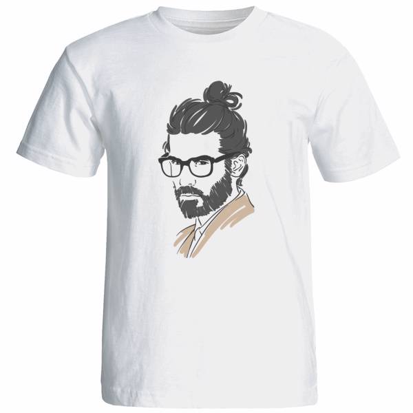 تی شرت زنانه آستین کوتاه نوین نقش طرح کد 9502