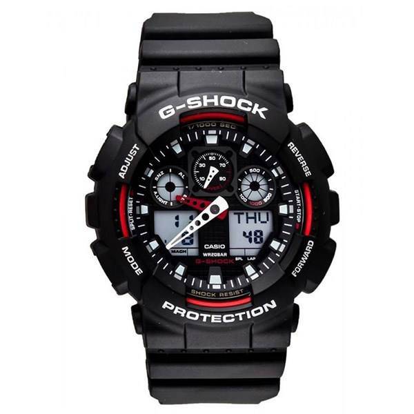 ساعت مچی عقربه ای مردانه کاسیو جی شاک 100-1A4DR، Casio G-Shock 100-1A4DR