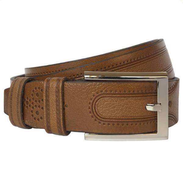 کمربند مردانه چرم طبیعی رایا مدل بته جقه، Raya Leather Paisley Belt For Men