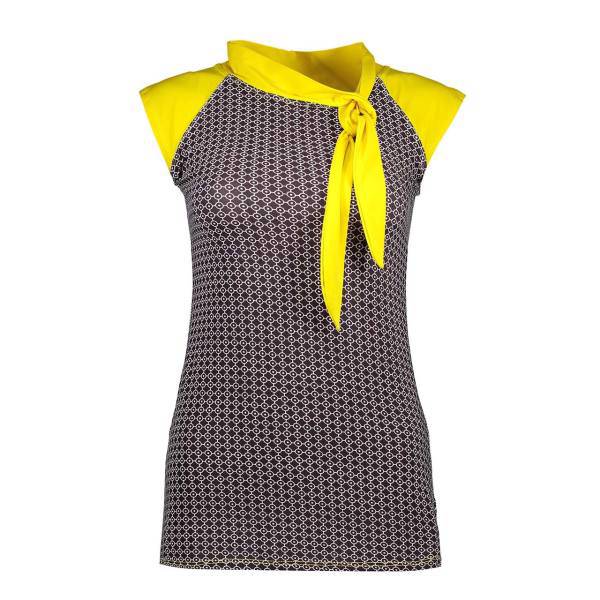تاپ زنانه شهر شیک مدل یقه کرواتی CL3191، Shahr e Shik 3191 Tie Top For Women
