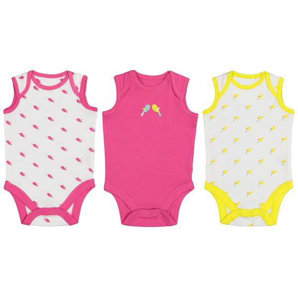 ست زیر دکمه دار رکابی مادرکر مدل B397111 بسته 3 عددی، Mothercare B397111 Under Button Singlet Set Pack Of 3