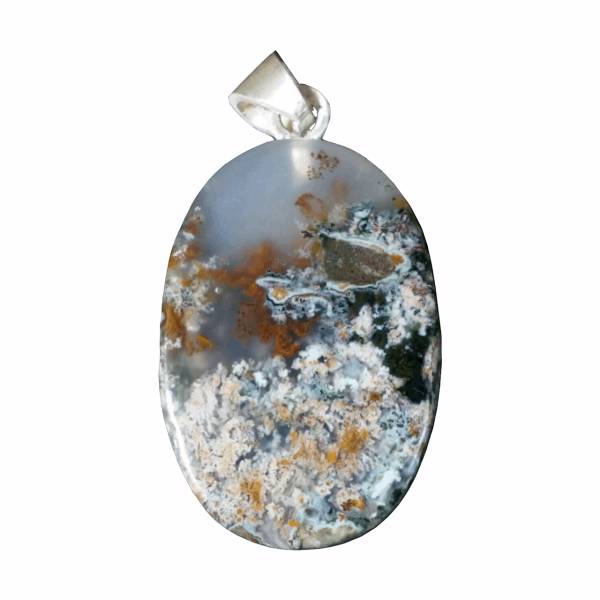 آویز گردنبند نقره عقیق پارس مدل A031، pars agate A031 Silver Necklace