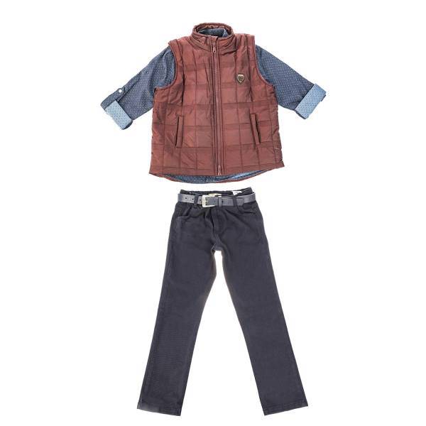 ست لباس پسرانه لمون مدل 551-51، Lemon 51-551 Baby Boy Clothing Set