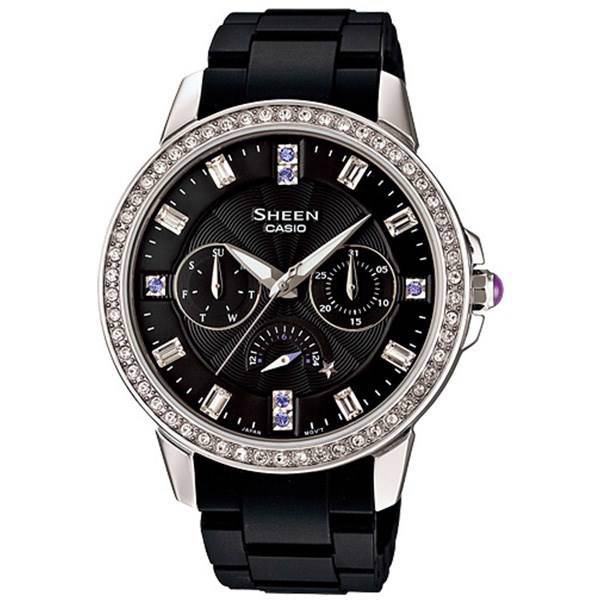 ساعت مچی عقربه ای زنانه کاسیو شین SHE-3023-1ADR، Casio Sheen SHE-3023-1ADR Watch For Women