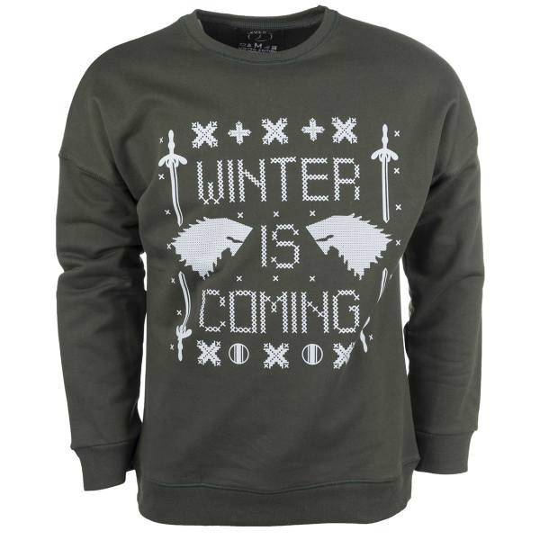 پلیور سبز مردانه سون پی ام مدل Winter Is Coming، Seven Pm Winter Is Coming Pullover For Men