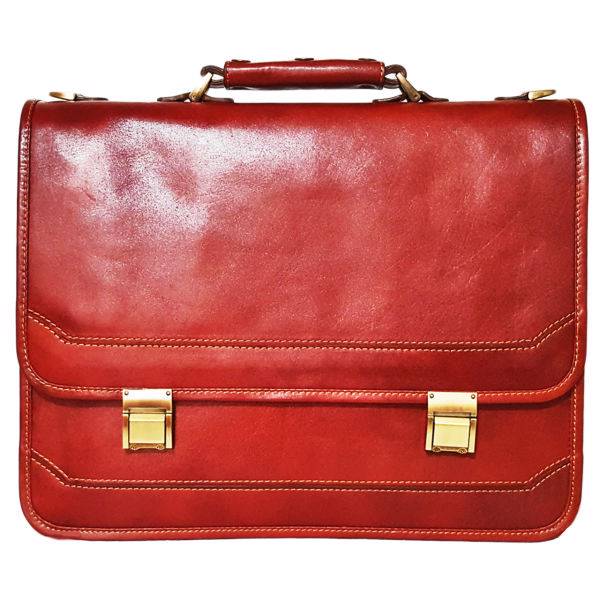 کیف اداری چرم طبیعی صنایع چرم شهرزاد کد SKE 130، Natural Leather Briefcase Shahrzad Leather model SKE 130