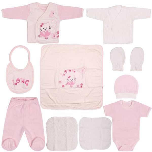 ست لباس نوزاد سی سیم بی بی مدل 10LU بسته 10 عددی، Ciccim Baby 10LU Baby Clothing Set Pack Of 10