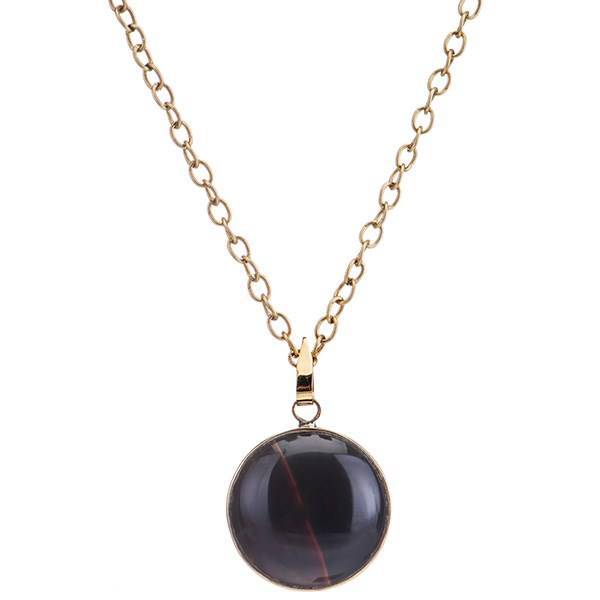 گردنبند ناردونه مدل برنج اونیکس گرد، Nardoone Necklace