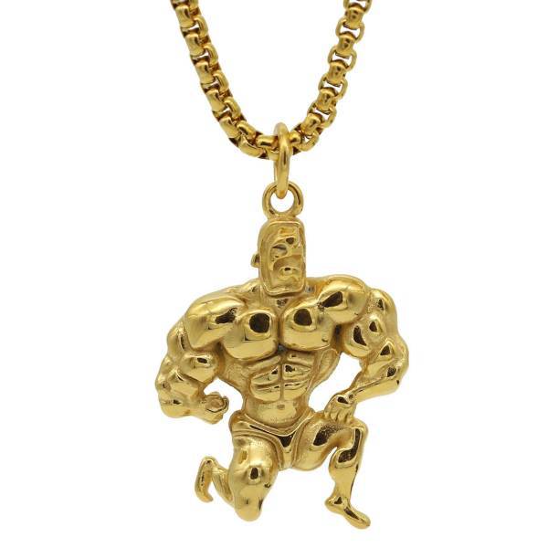 گردنبند لوکسین طرح بدنسازی مدل N492، Loxin Bodybuilding N492 Necklace