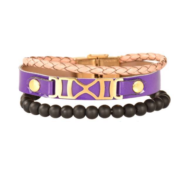 دستبند چرمی کهن چرم مدل BR165-18، Kohan Charm BR165-18 Leather Bracelet