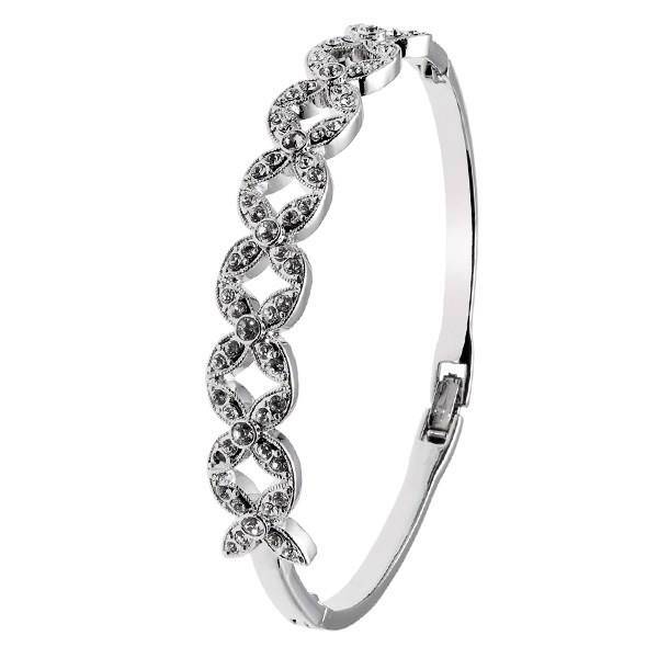 دستبند النگویی کریستال الیور وبر مدل زنبق 9573، Oliver Weber 9573 Fleur Crystal Bangle