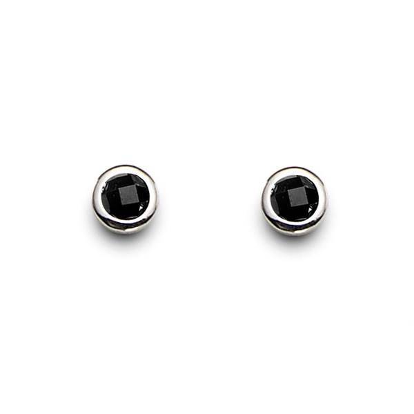 گوشواره کریستال الیور وبر مدل نقطه مشکی 280-9850R، Oliver Weber 9850R-280 Black Point Crystal Earring