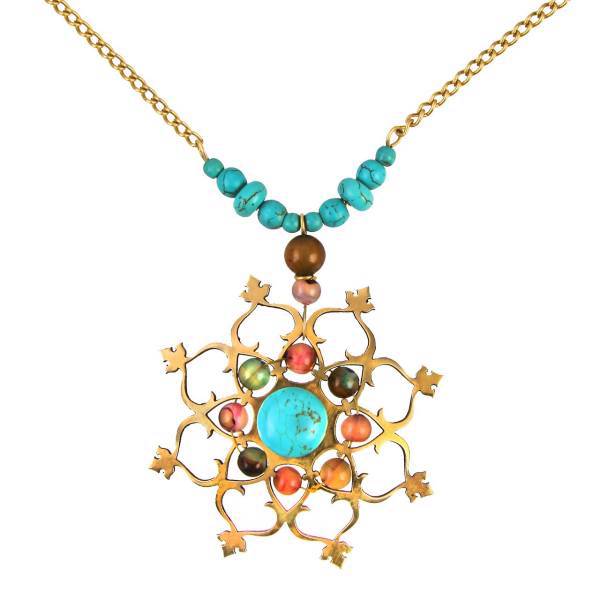 گردنبند برنجی گالری نسرین کد 235006