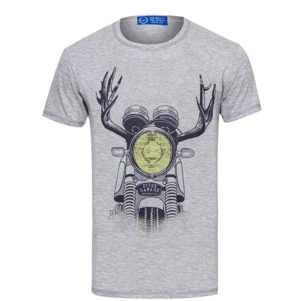 تیشرت طرح موتور شاخ ایی اند وی مدل T07، T-Shirt