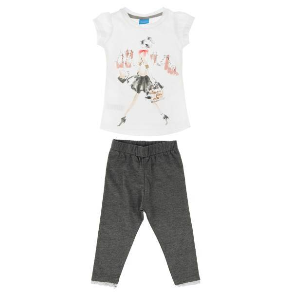 ست لباس دخترانه بنو بنت مدل L008، Beno Bent L008 Girls Clothes Set