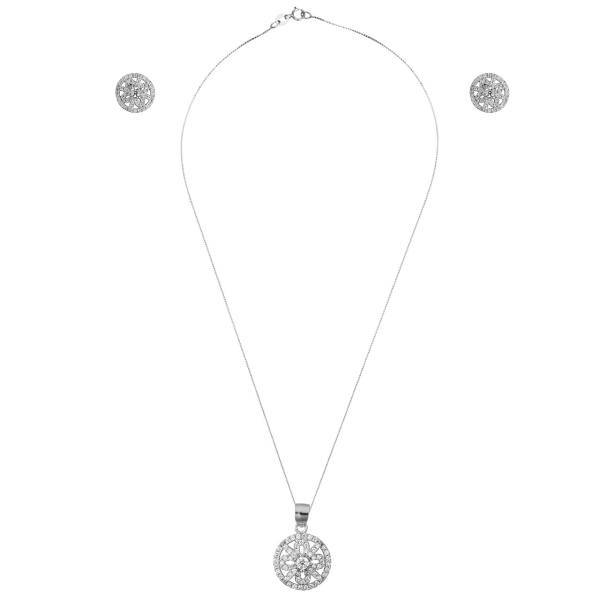 نیم ست نقره مایا مدل MSS058، Maya MSS058 Silver Half Set