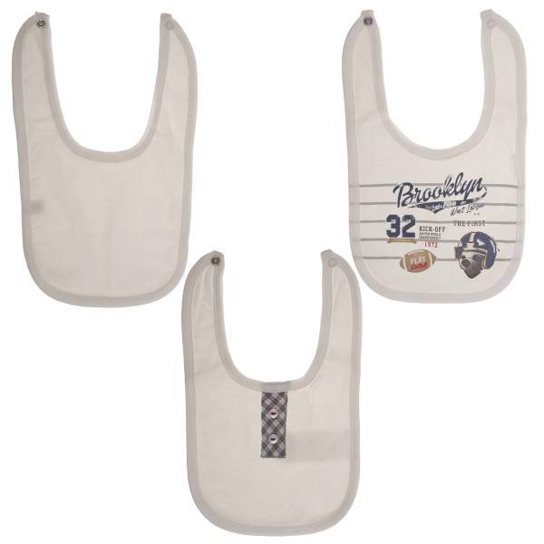 پیشبند کارامل مدل ONE2465W بسته 3‌ عددی، Caramell ONE2465W Baby Bib 3pcs