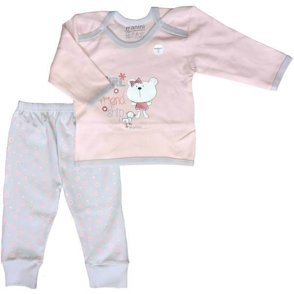 بلوز شلوار دخترانه مانینی مدل خرسی، manini blouse and pants Set For Girls