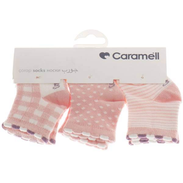 جوراب کارامل مدل 1243-S بسته 3 عددی، Caramell 1243-S Socks Pack of 3