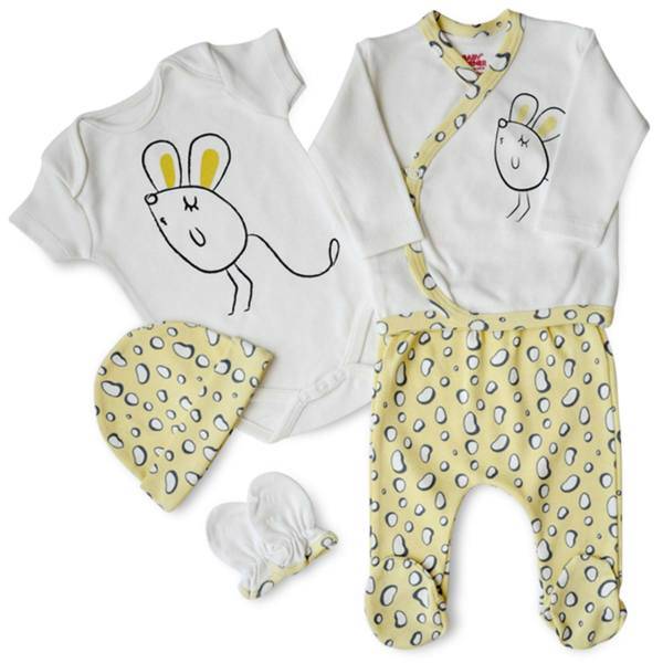 ست لباس دخترانه بیبی کرنر مدل 3130، Baby Corner 3130 Baby Girl Clothing Set