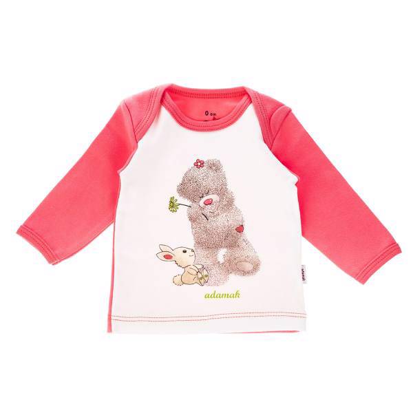 تی شرت آستین بلند نوزادی آدمک مدل Woolly Bear، Adamak Woolly Bear Baby T Shirt With Long Sleeve