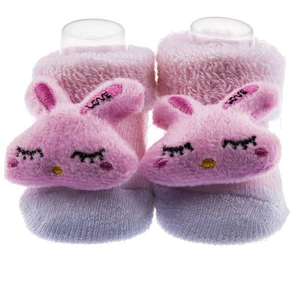 پاپوش عروسکی بیبی ساکس طرح خانم خرگوشه، Baby Socks Mrs. Rabbit Puppet Footwear