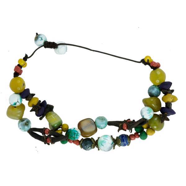 دستبند میخک و سنگ تیرتاج مدل ماه منیر