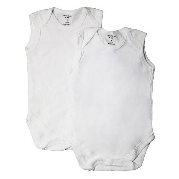 ست زیر دکمه دار رکابی کارترز لاو مدل 505 بسته 2 عددی، Carters Love 505 Under Button Singlet Set Pack Of 2