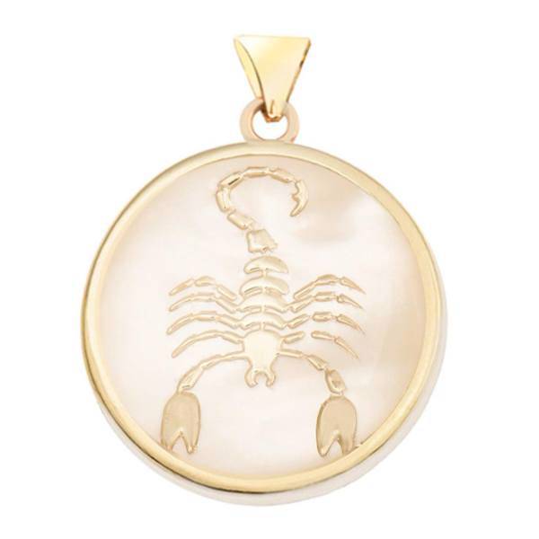 آویز گردنبند طلا 18 عیار مرجان مدل 0112، Marjan 0112 Gold Necklace Pendant Plaque