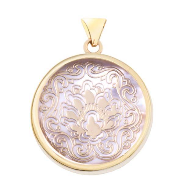 آویز گردنبند طلا 18 عیار مرجان مدل 0469، Marjan 0469 Gold Necklace Pendant Plaque