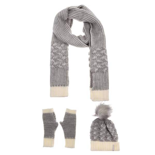 ست کلاه، شال و دستکش زنانه فونم مدل 3072، Fonem 3072 Hat Scarf and Gloves Set For Women