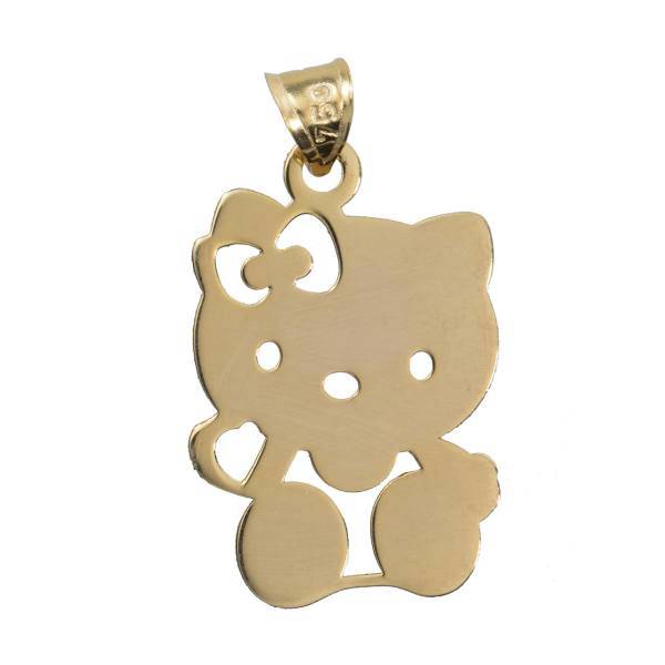 آویز گردنبند طلا 18 عیار رزا مدل N092، Rosa N092 Gold Necklace Pendant Plaque