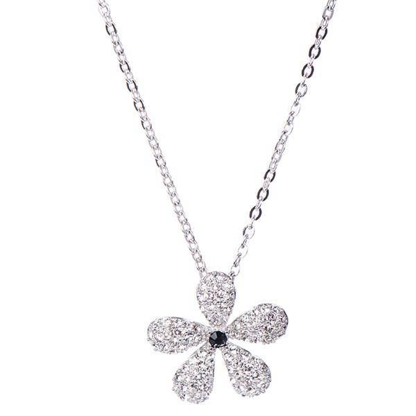 گردنبند الیور وبر مدل شکوفه 9173، Oliver Weber 9173 Bloom Crystal Necklace