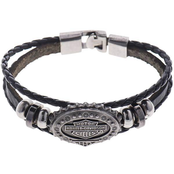 دستبند چرمی جی دبلیو ال مدل B15141، JWL B15141 Bracelets