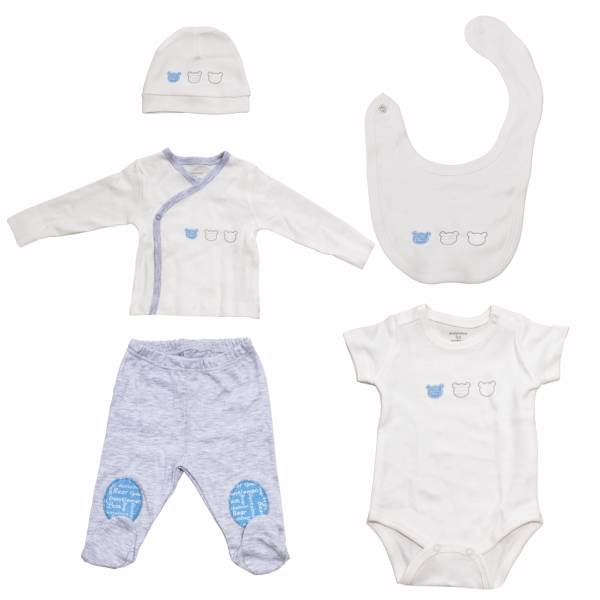 ست لباس نوزادی اندی واوا مدل 1240، Andy Wawa 1240 Baby Clothes Set