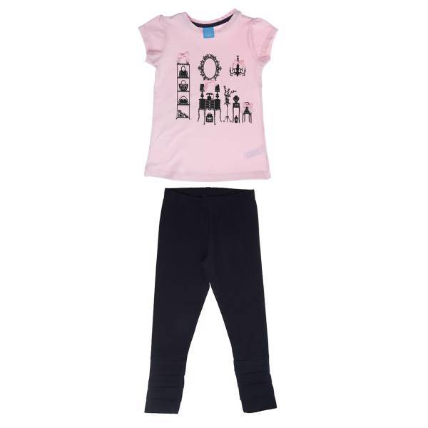 ست لباس دخترانه بنو بنت مدل L028P، Beno Bent L028P Girls Clothes Set